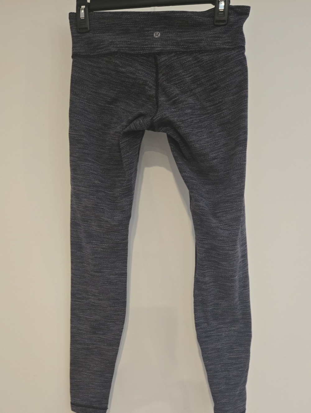 lululemon athletica Wonder Under Heathered Black Leggings